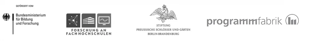 Logos of supporting institutions: BMBF, SPSG & Programmfabrik